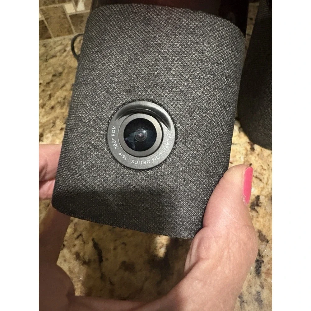 Alarm.com Optics Indoor IP Camera 16:9 180° FOV Wired w/ Power Adapter set of 2